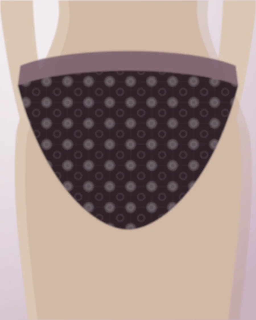 Black lace thong, size S — Panties from Noor